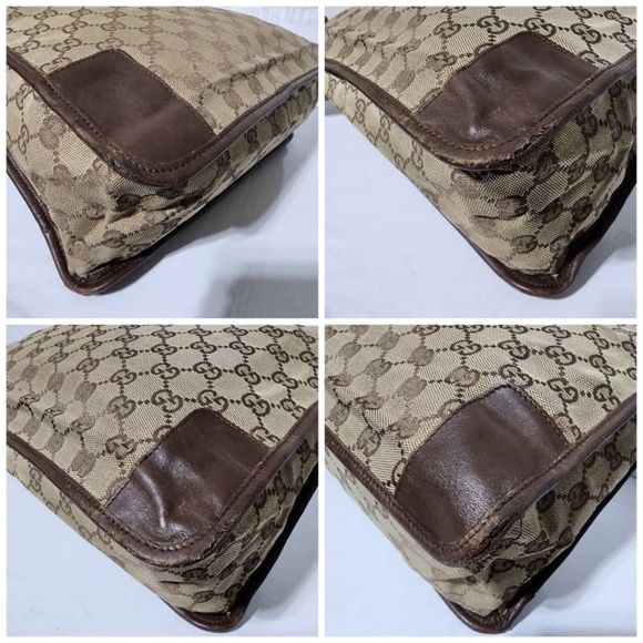 Authentic GUCCI GG Supreme Canvas Tote Bag Brown/Beige - Picture 7 of 14